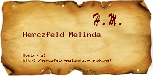 Herczfeld Melinda névjegykártya