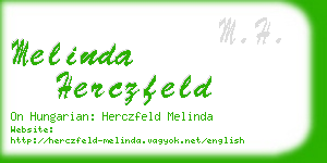 melinda herczfeld business card